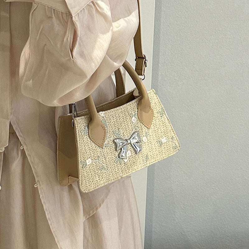 Elegant Embroidered Mini Handbag