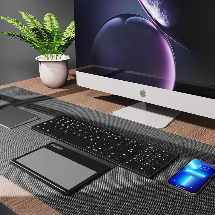 Ultra-Slim Portable Bluetooth Keyboard with Touchpad Stornfield