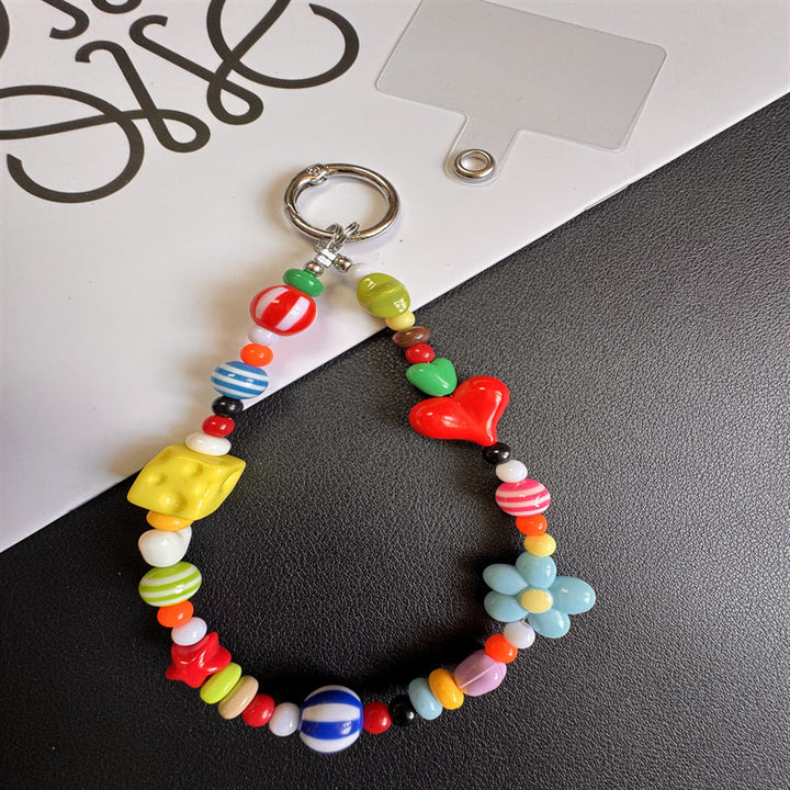 Playful Beaded Charm Keychain Stornfield 1790135076