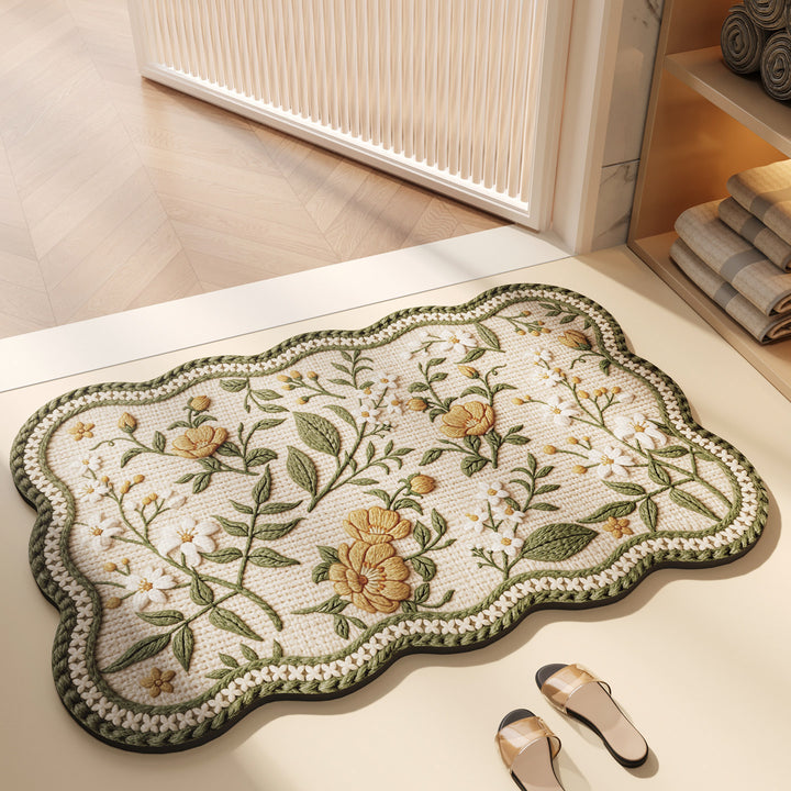 Floral Decorative Area Rug for Home