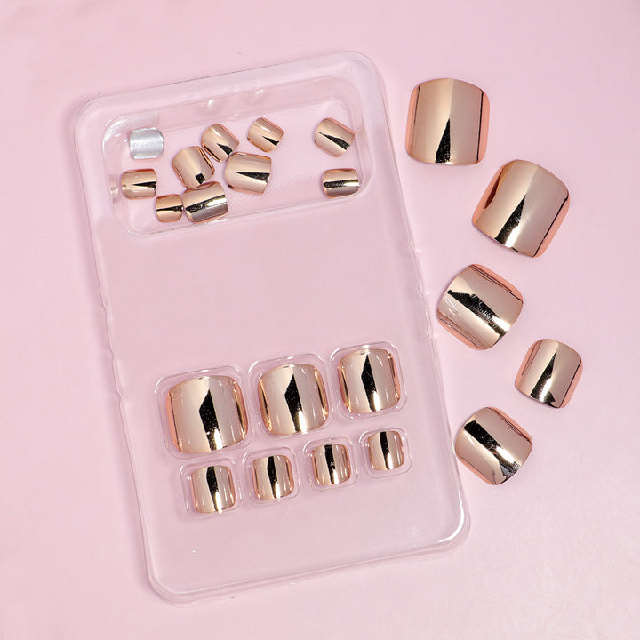 Metallic Press-On Toenail Set Stornfield