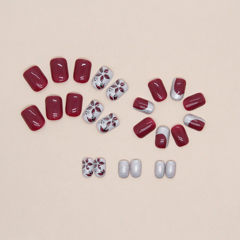 Elegant Floral Press-On Nail Art Kit Stornfield