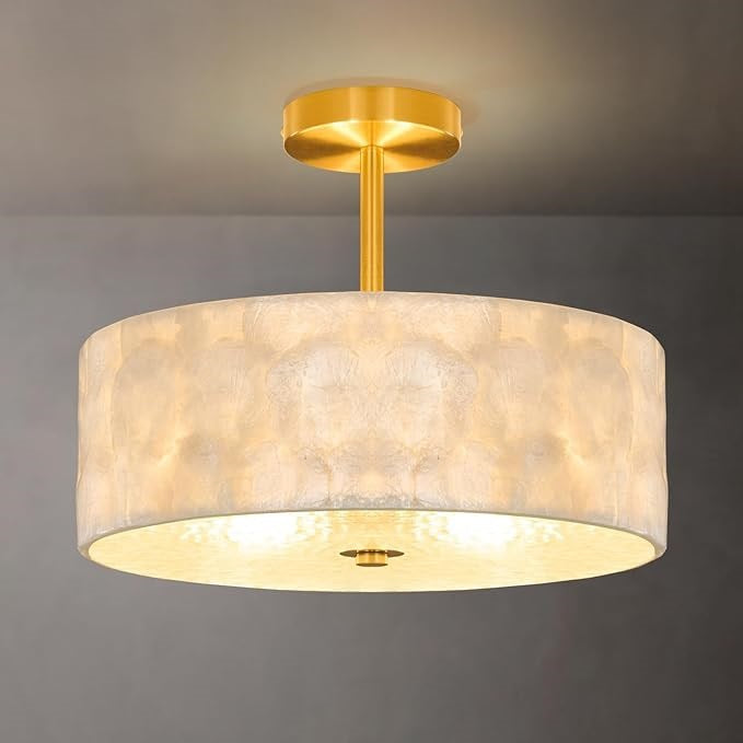 Modern Drum Ceiling Light Fixture