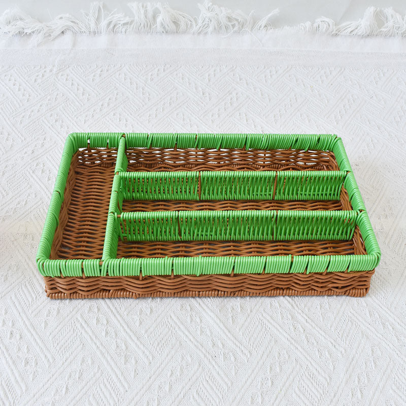 Stylish Multi-Compartment Woven Storage Organizer Stornfield