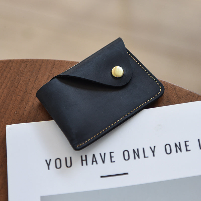 Premium Leather Buttoned Cardholder Stornfield