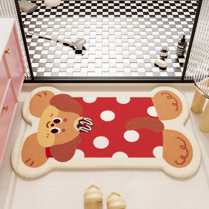Cartoon Plush Bath Mat