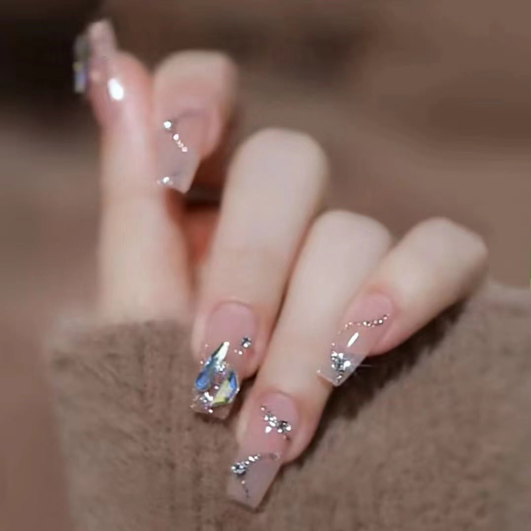 Glamorous artificial nails with glitter accents Stornfield