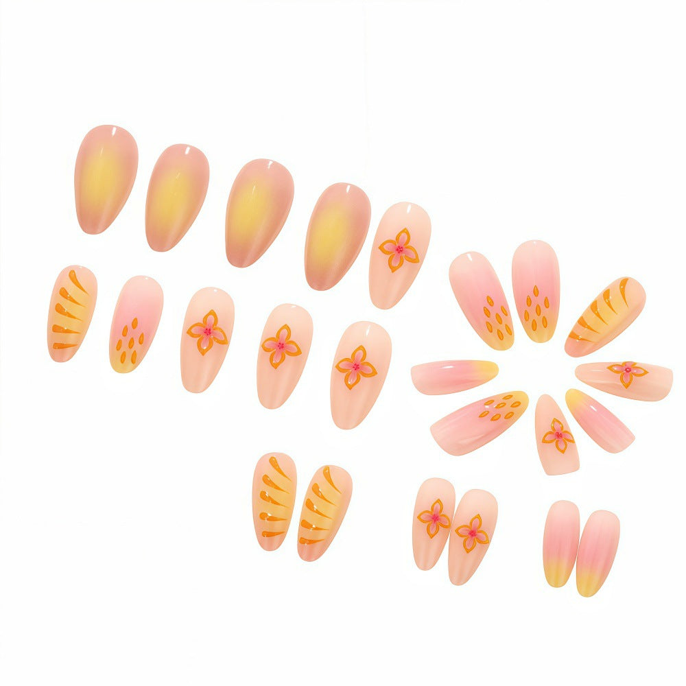 Artful Nail Tips with Floral Motifs Stornfield