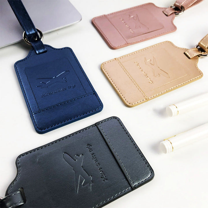 Premium PU Leather Travel Luggage Tag Stornfield