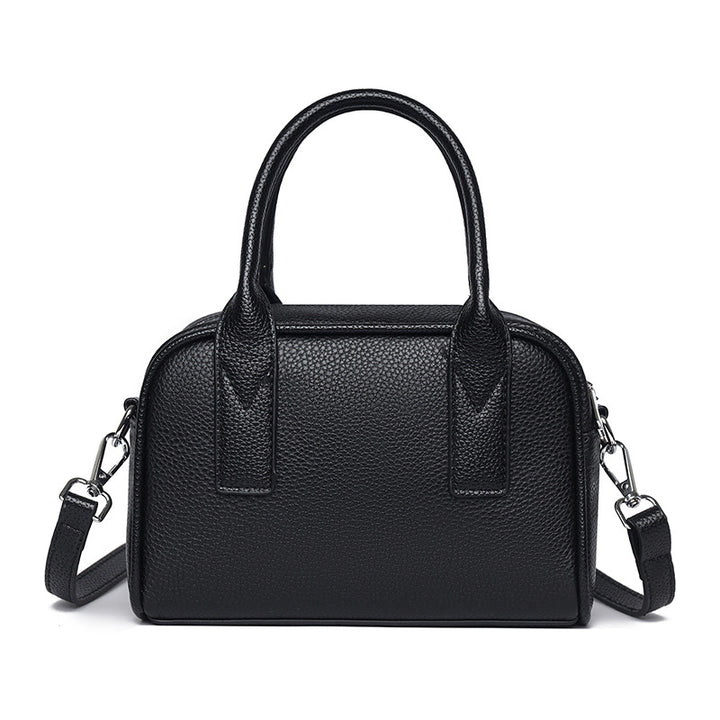 Textured Leather Mini Handheld Satchel Stornfield