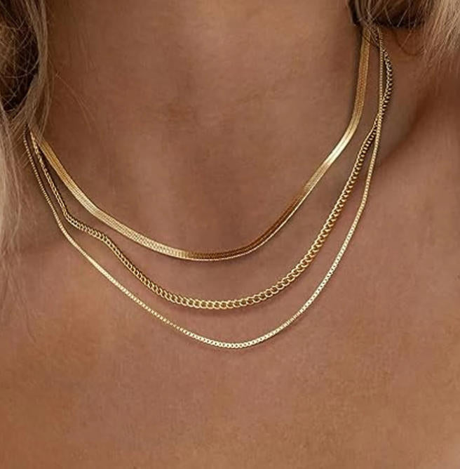 Layered Gold Chain Necklace Stornfield