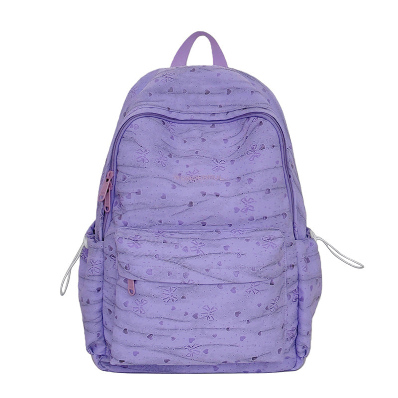 Stylish Heart Pattern Backpack Stornfield