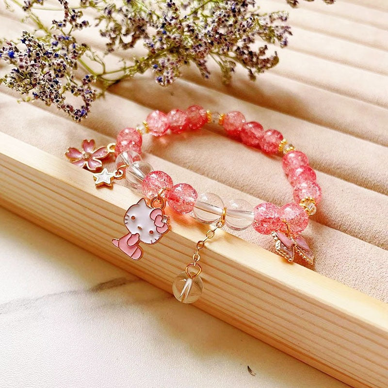 Elegant bracelet with animal and glitter pendants Stornfield