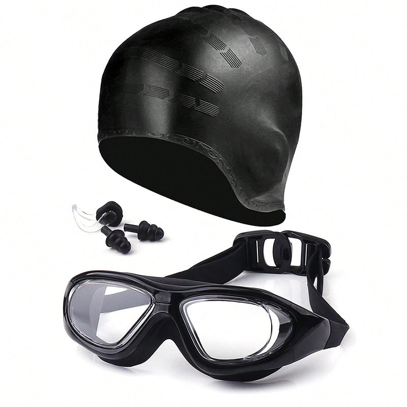 Swim set with comfort swim goggles and cap Stornfield