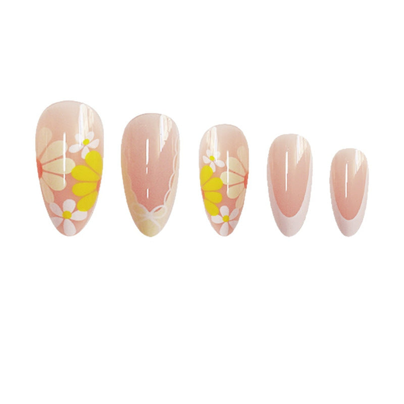 Detailed Floral Press-On Nails Stornfield