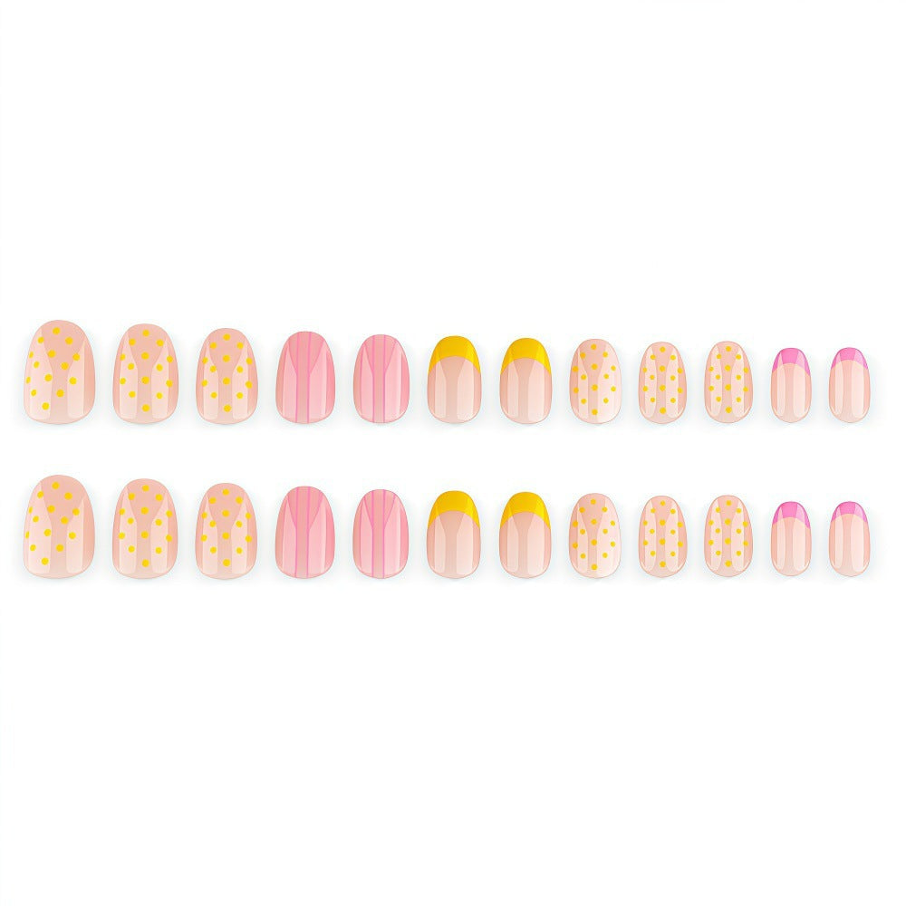 Artificial nails with modern patterns and elegant accents Stornfield