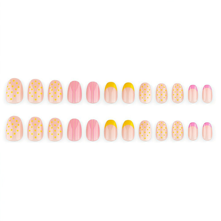 Artificial nails with modern patterns and elegant accents Stornfield