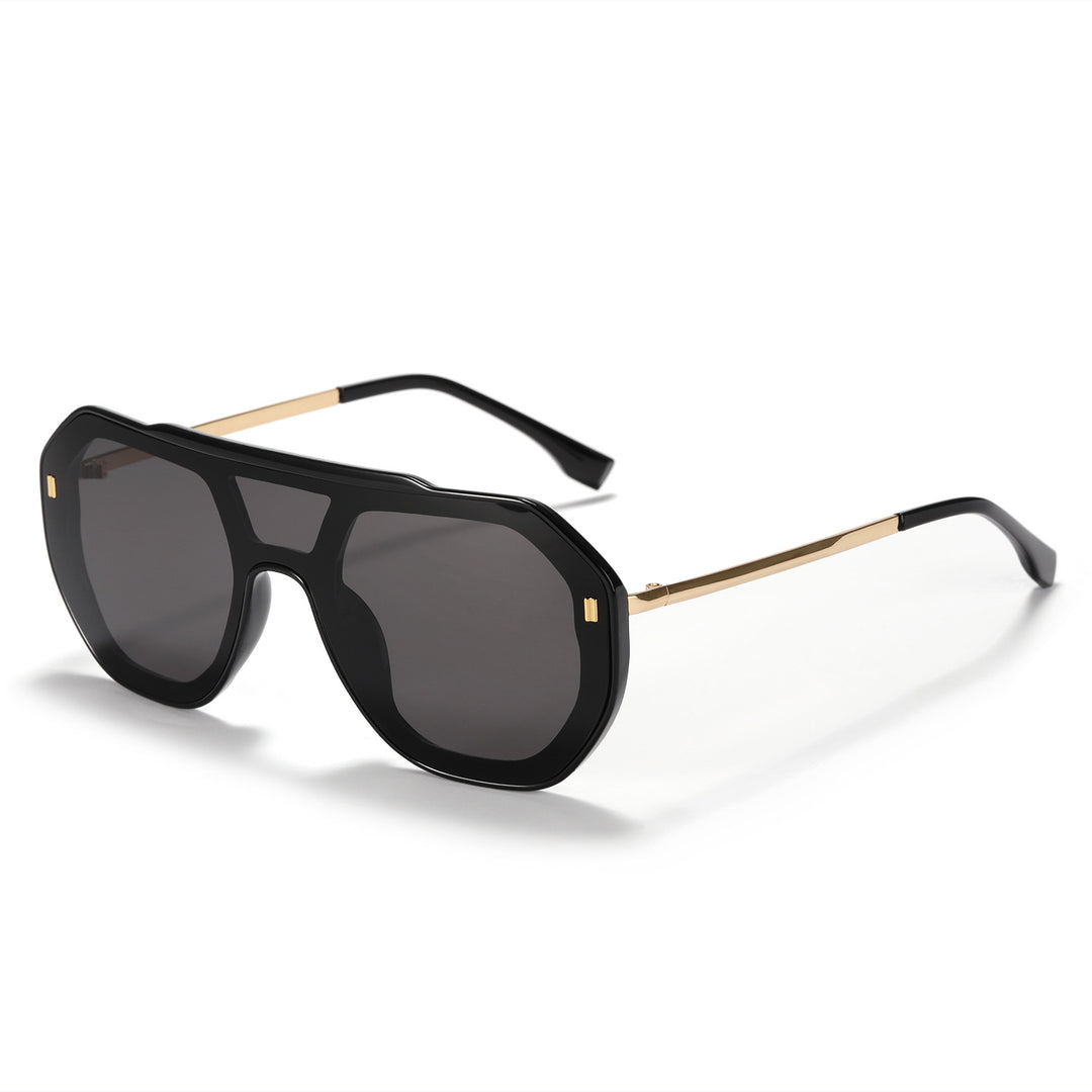 Women oversized geometric sunglasses with elegant frame Stornfield