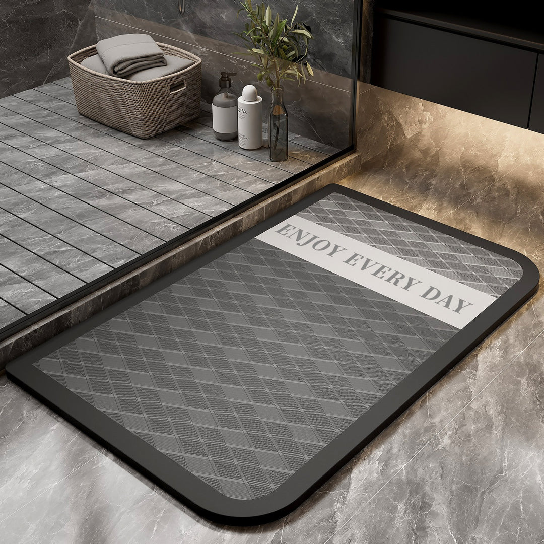 Floral Pattern Bath Mat