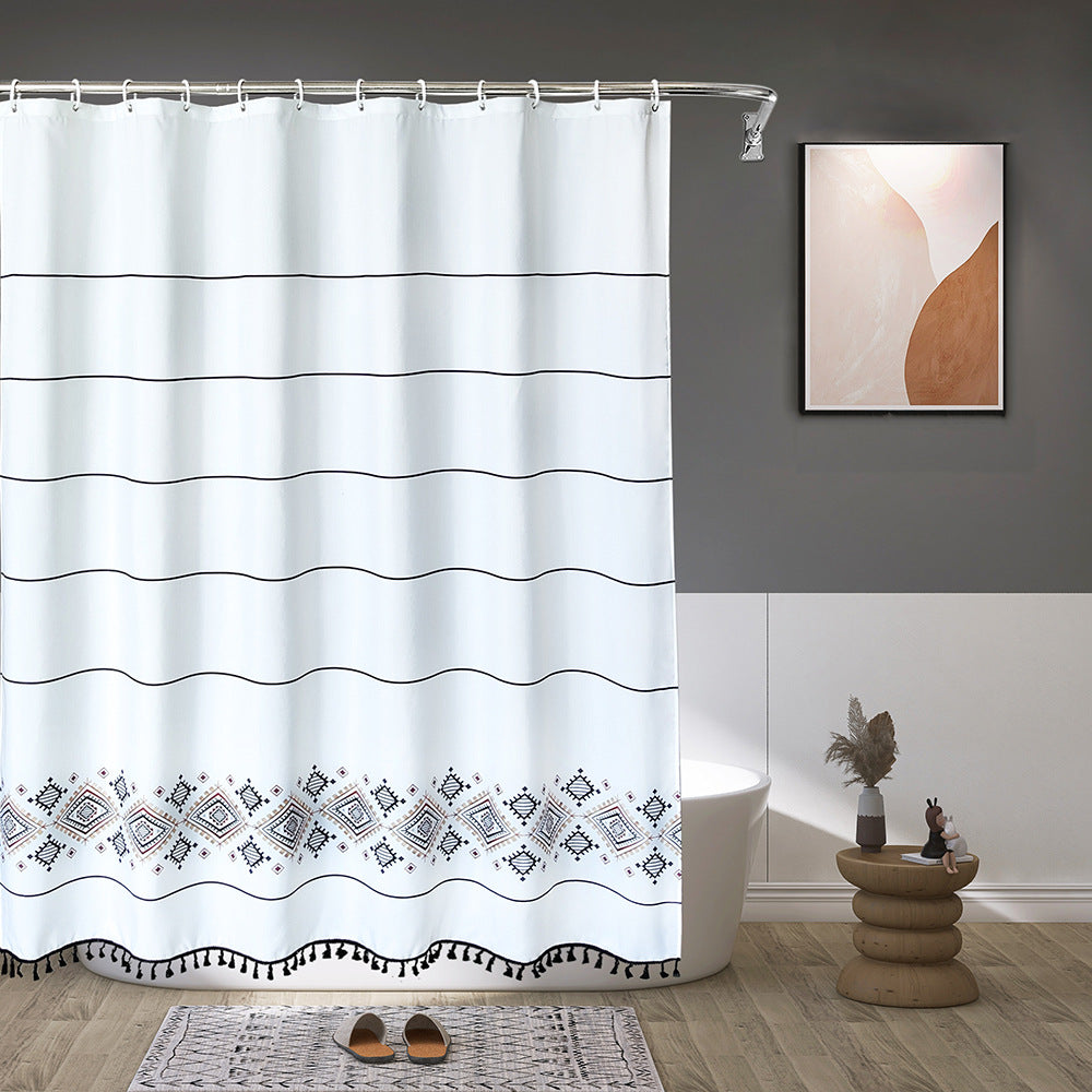 Artistic Patterned Shower Curtain Stornfield