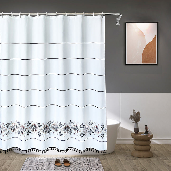 Artistic Patterned Shower Curtain Stornfield
