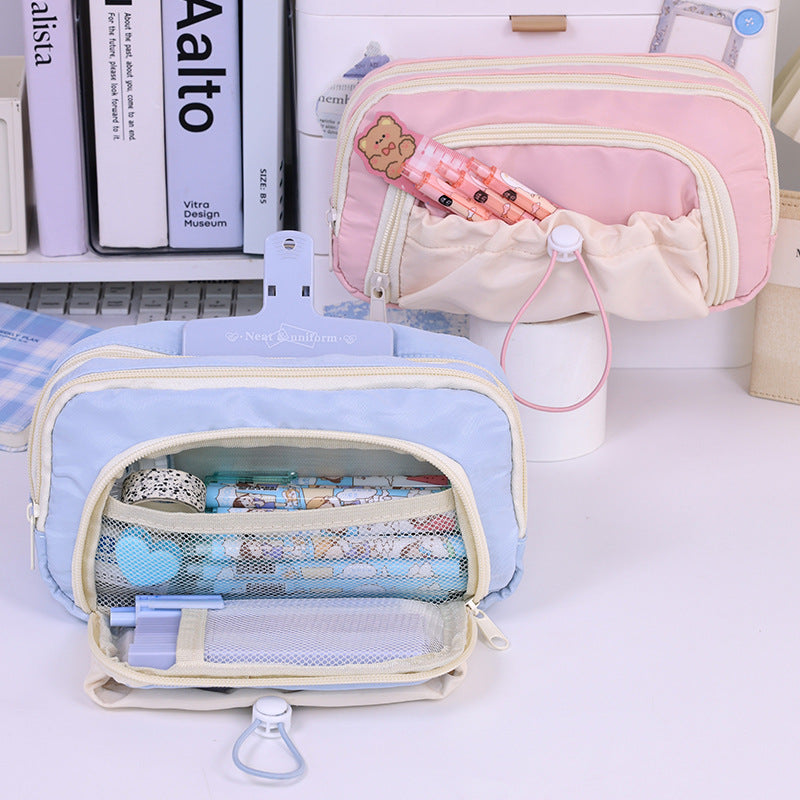Multifunctional Cosmetic Pouch With Multiple Compartments And Practical Zipper Stornfield