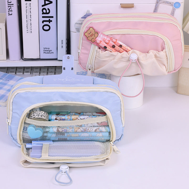 Multifunctional Cosmetic Pouch With Multiple Compartments And Practical Zipper Stornfield