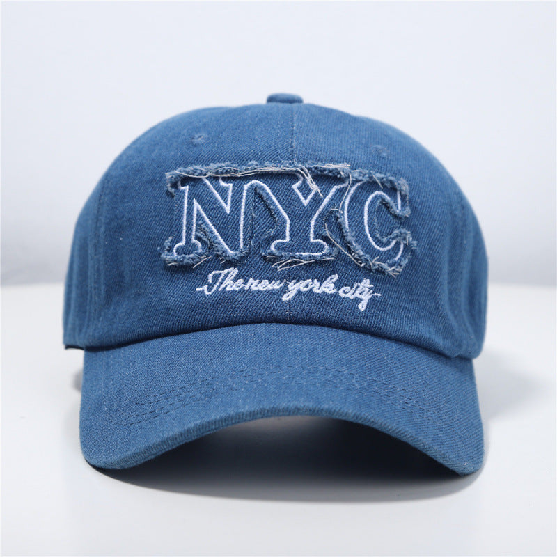 Women's Distressed Denim Baseball Cap Stornfield 1784084140