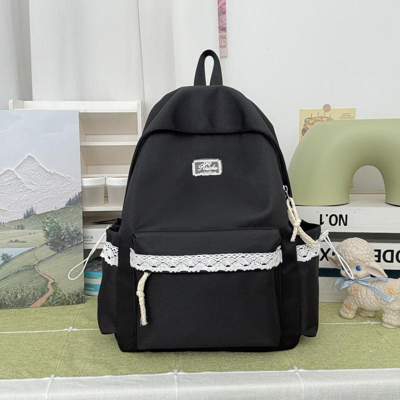 Adorable Lace-Trimmed Backpack Stornfield