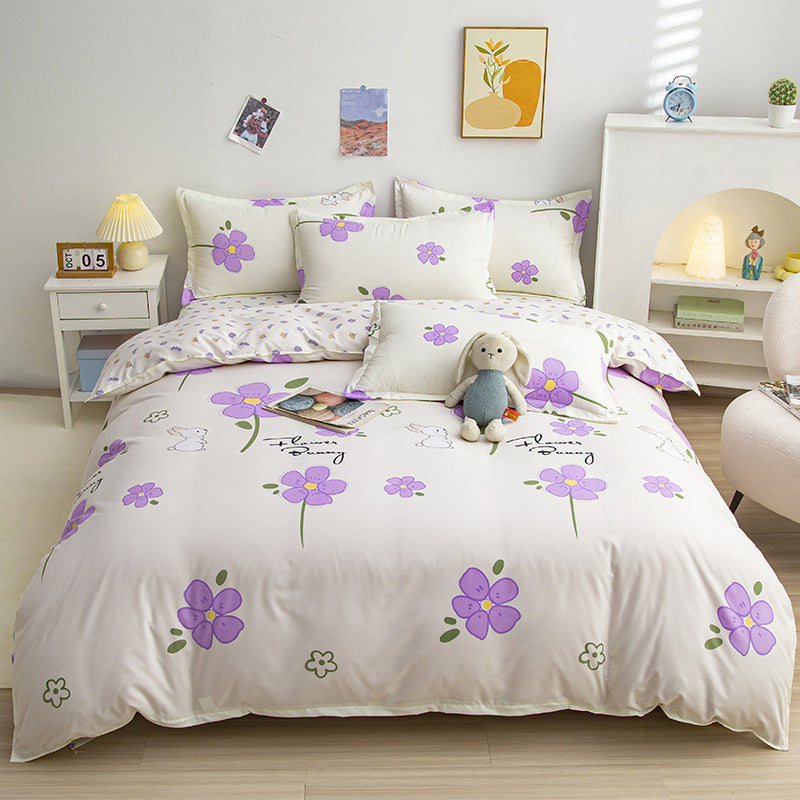 Floral Pattern Decorative Bedding Set