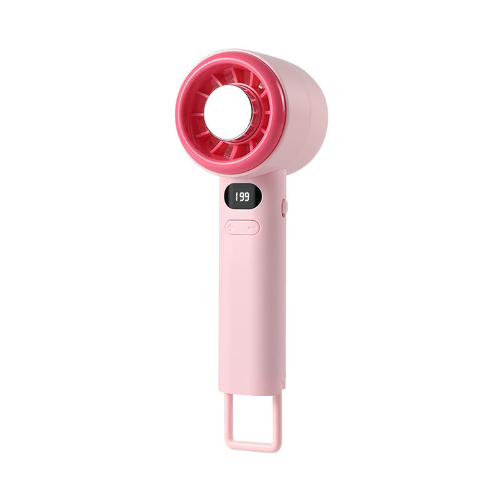 Unisex Portable Hand Fan with Digital Speed Display and Ergonomic Design Stornfield