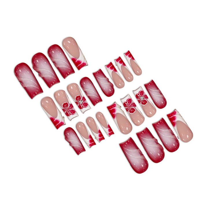 Floral and Artistic Press-On Nail Art Stornfield