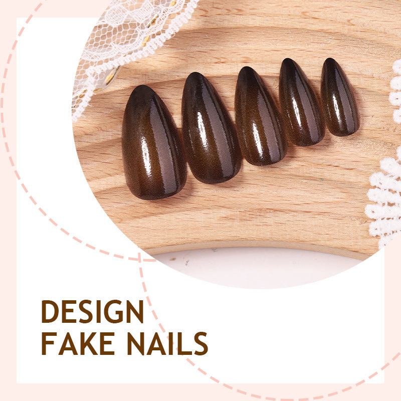 Artificial nail set with elegant drop shapes Stornfield