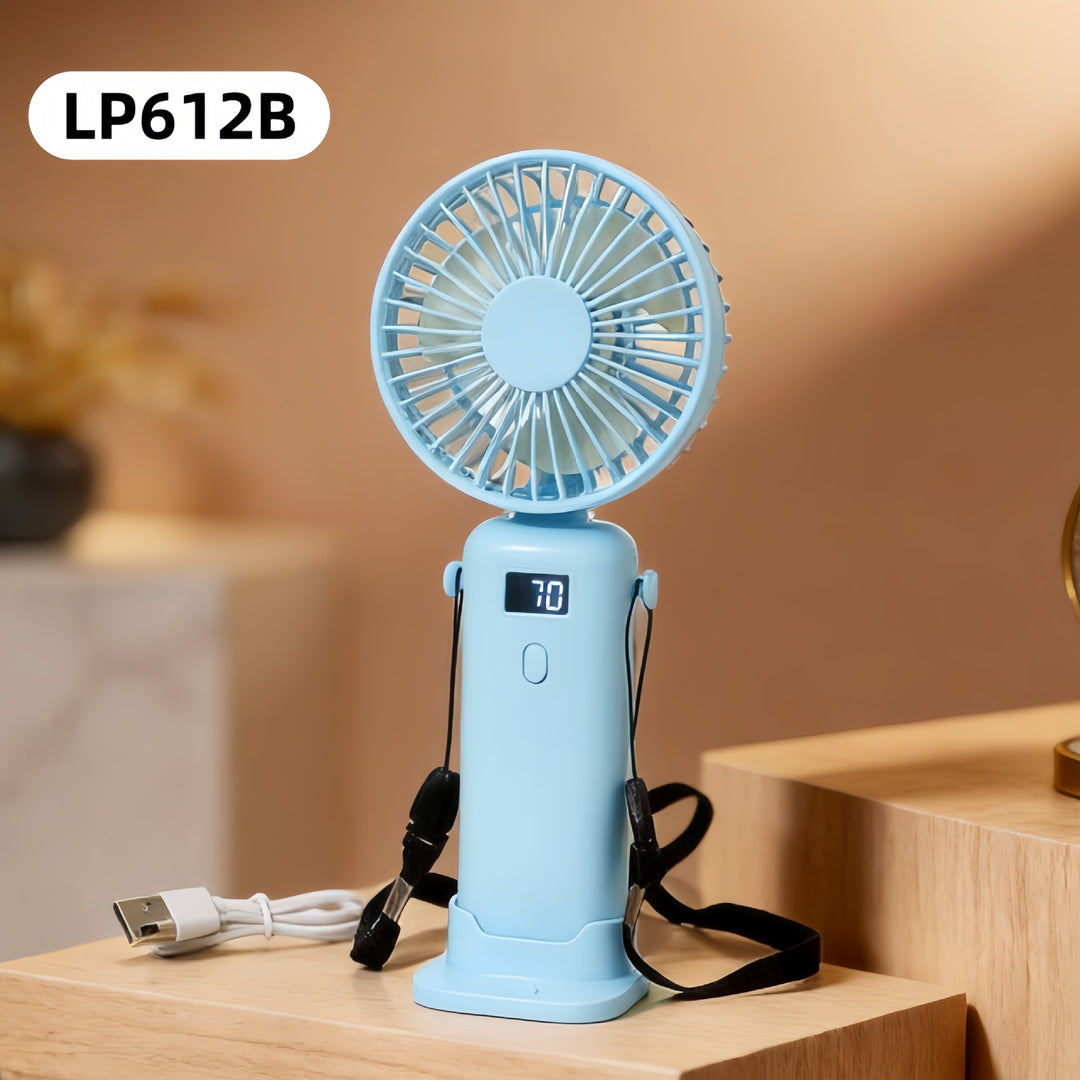 Ladies Portable Hand Fan with USB Charging Function and Ergonomic Design Stornfield
