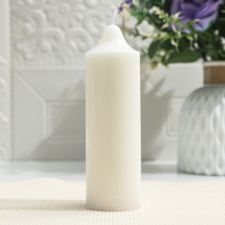 Unscented Long-Burning Pillar Candle for Home Decor