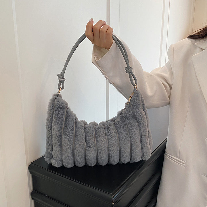 Luxurious Faux Fur Hobo Bag Stornfield