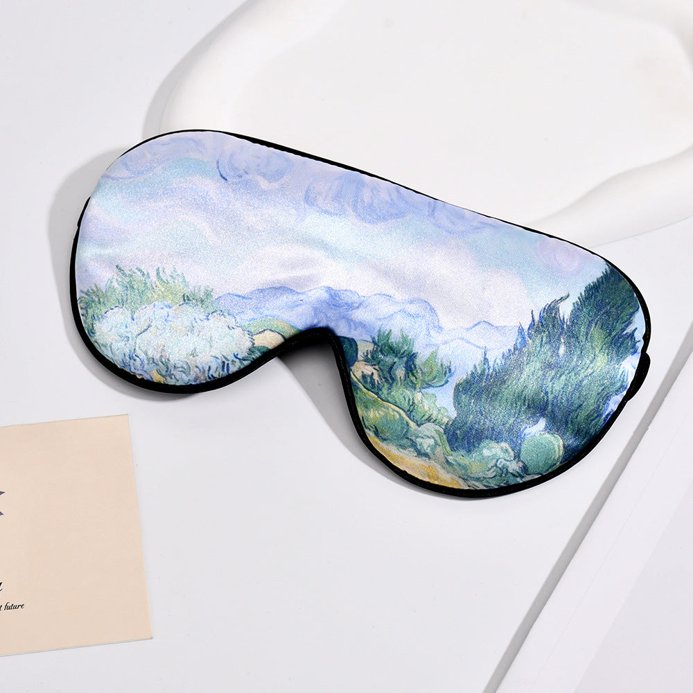 Unisex soft ergonomic sleep mask with contoured eye area and adjustable elastic band Stornfield