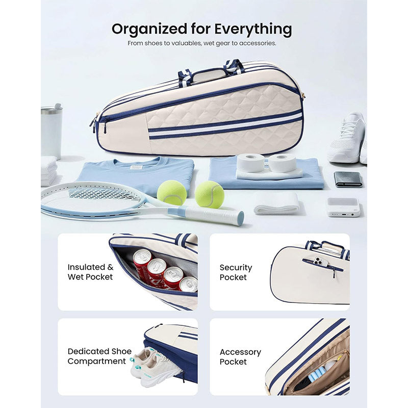 Stylish Tennis Racket and Gear Carrier Stornfield