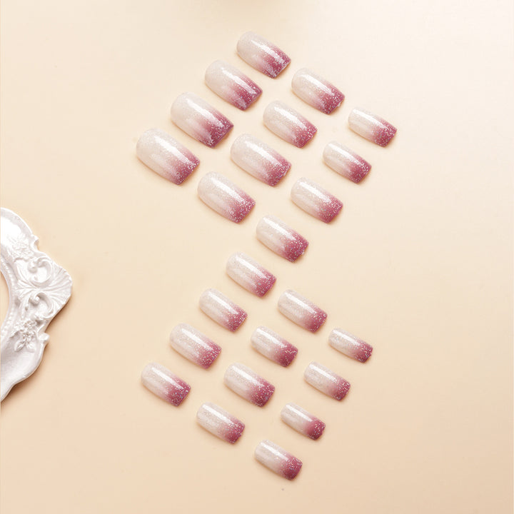Ombre Glitter Acrylic Nail Extensions Stornfield