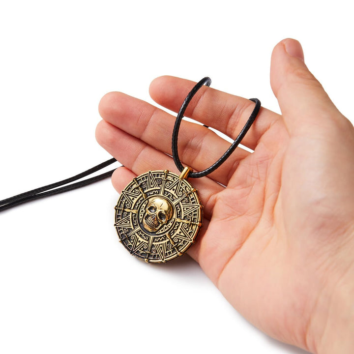 Gothic Skull Medallion Pendant Necklace Stornfield