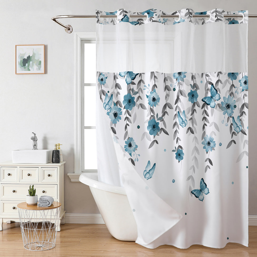 Floral Butterfly Shower Curtain Stornfield