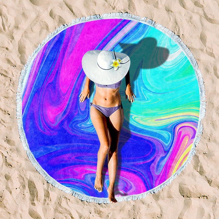 Rundstrand towel with unique sunset design Stornfield