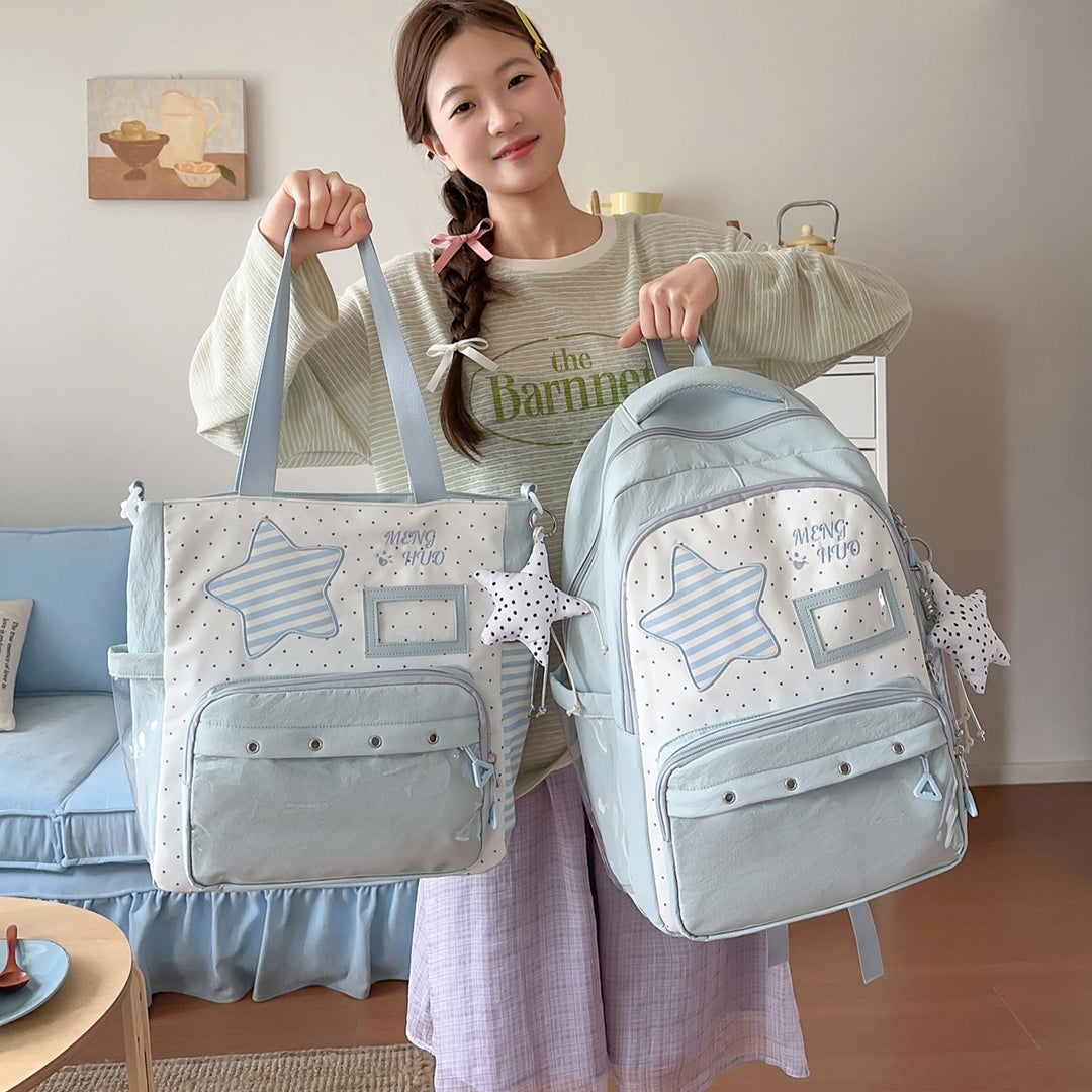 Fun-Themed Star Print Backpack Stornfield