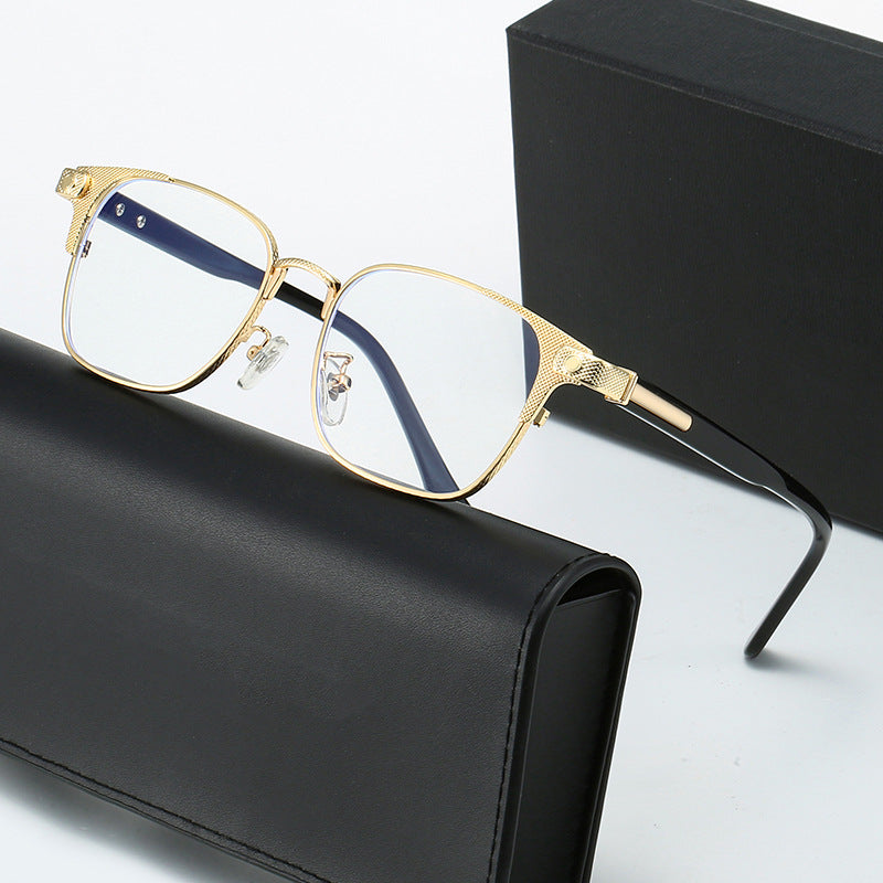 Women's fashionable corrective glasses with filigree metal frame Stornfield