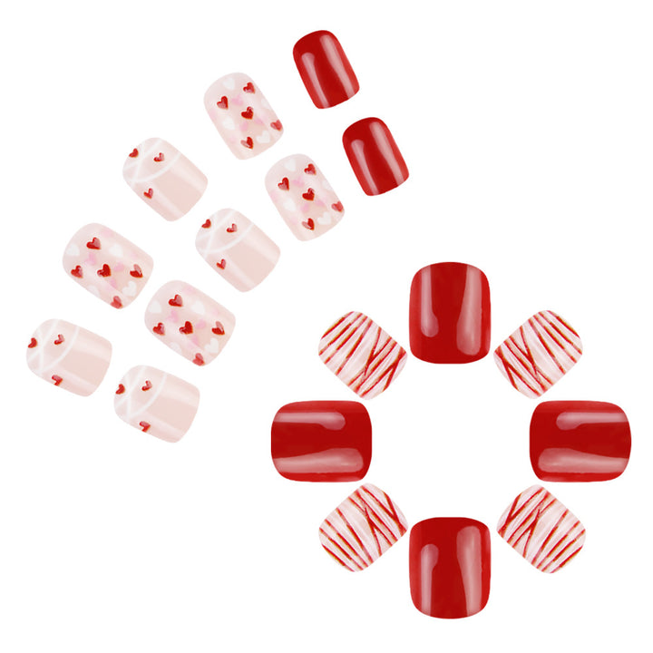 Heart-Themed Nail Art Stornfield