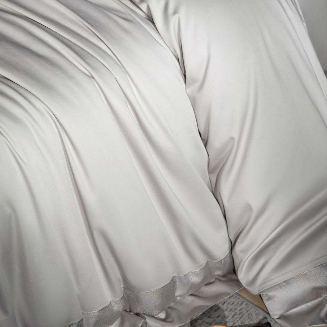 Hotel-Grade Silky Sateen Duvet Ensemble with Hidden Closure & Corner Ties