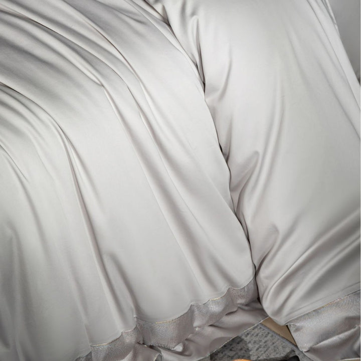 Hotel-Grade Silky Sateen Duvet Ensemble with Hidden Closure & Corner Ties