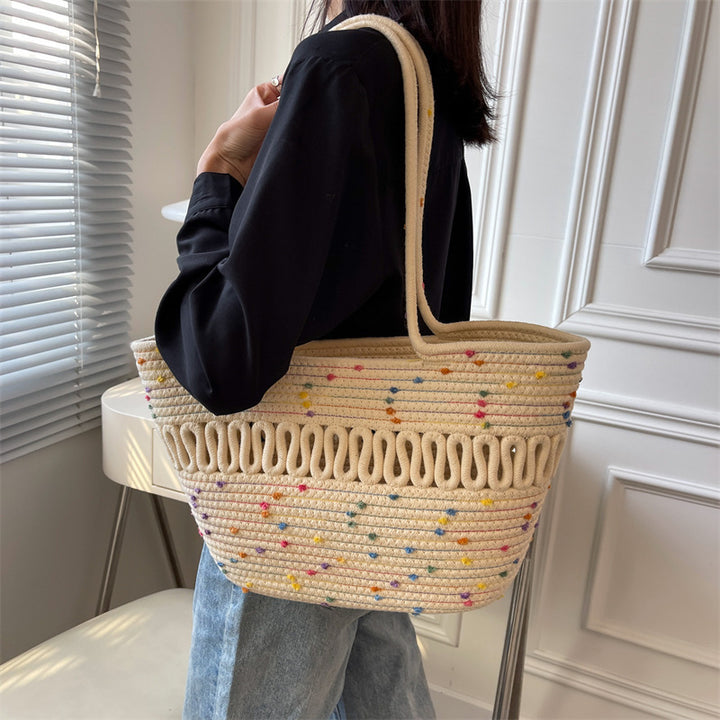 Elegant Handcrafted Beach Bag with Fine Braided Pattern Stornfield