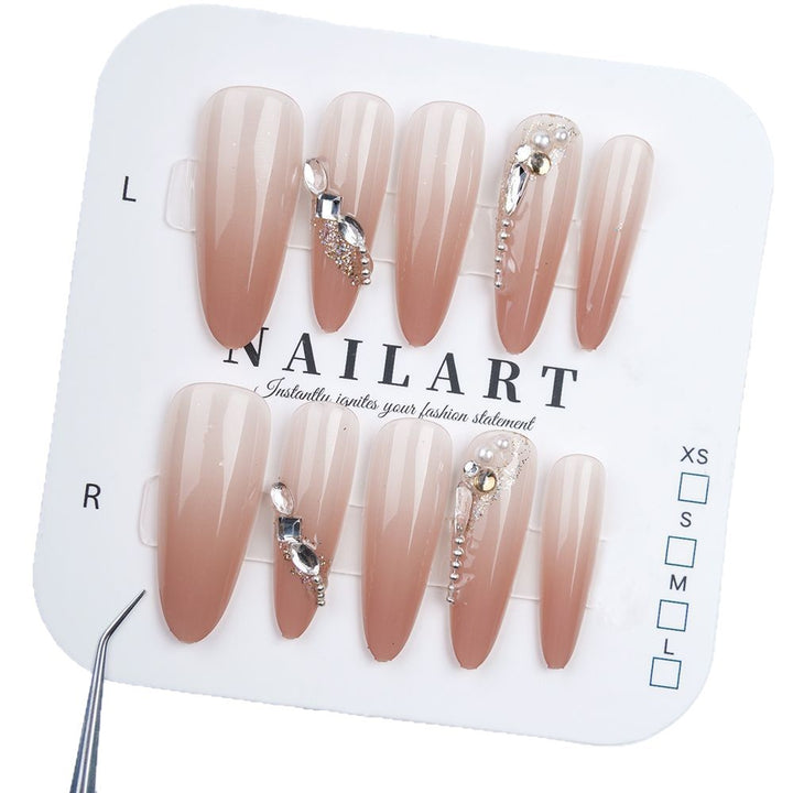 Cute Animal-Themed Press-On Nail Art Set Stornfield