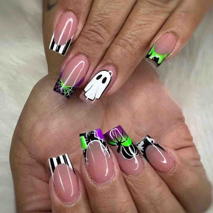 Halloween-Inspired Press-On Nail Art Stornfield